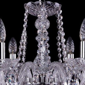 Подвесная люстра Bohemia Ivele Crystal 1402 1402/6/195/Ni в Новом Уренгое - novyy-urengoy.mebel24.online | фото 5