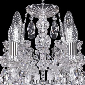 Подвесная люстра Bohemia Ivele Crystal 1411 1411/8+4/195/Ni в Новом Уренгое - novyy-urengoy.mebel24.online | фото 4