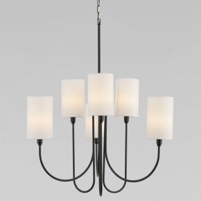 Подвесная люстра Eurosvet Abbey 60164/6 черный в Новом Уренгое - novyy-urengoy.mebel24.online | фото
