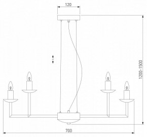 Подвесная люстра Eurosvet Cariso 60150/10 хром в Новом Уренгое - novyy-urengoy.mebel24.online | фото 5