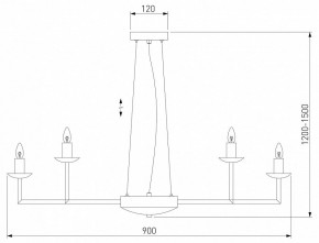 Подвесная люстра Eurosvet Cariso 60150/18 хром в Новом Уренгое - novyy-urengoy.mebel24.online | фото 4