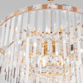 Подвесная люстра Eurosvet Elegante 10130/10 золото/прозрачный хрусталь Strotskis в Новом Уренгое - novyy-urengoy.mebel24.online | фото 5