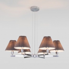 Подвесная люстра Eurosvet Peony 60136/6 хром/графит в Новом Уренгое - novyy-urengoy.mebel24.online | фото 3