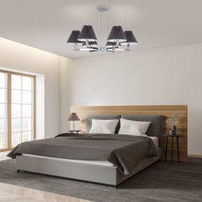 Подвесная люстра Eurosvet Peony 60136/6 хром/графит в Новом Уренгое - novyy-urengoy.mebel24.online | фото 4