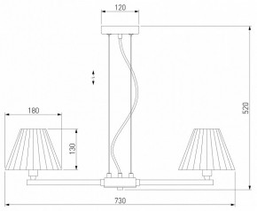 Подвесная люстра Eurosvet Peony 60136/6 хром/серый в Новом Уренгое - novyy-urengoy.mebel24.online | фото 5