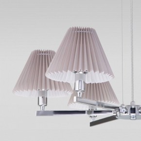 Подвесная люстра Eurosvet Peony 60136/6 хром/серый в Новом Уренгое - novyy-urengoy.mebel24.online | фото 6