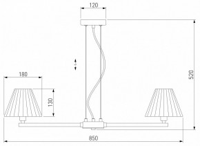 Подвесная люстра Eurosvet Peony 60136/8 хром/графит в Новом Уренгое - novyy-urengoy.mebel24.online | фото 3