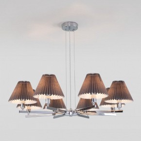Подвесная люстра Eurosvet Peony 60136/8 хром/графит в Новом Уренгое - novyy-urengoy.mebel24.online | фото 4