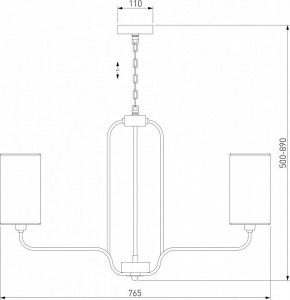 Подвесная люстра Eurosvet Purezza 60128/6 хром в Новом Уренгое - novyy-urengoy.mebel24.online | фото 4