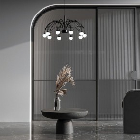 Подвесная люстра Eurosvet Ragno 90034/10 LED черный в Новом Уренгое - novyy-urengoy.mebel24.online | фото 4