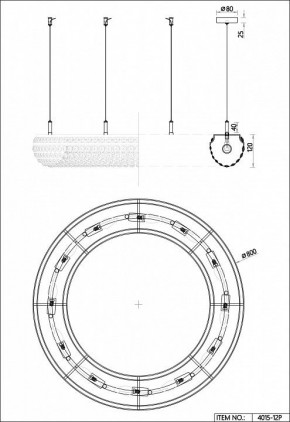 Подвесная люстра Favourite Monilibus 4015-12P в Новом Уренгое - novyy-urengoy.mebel24.online | фото 5