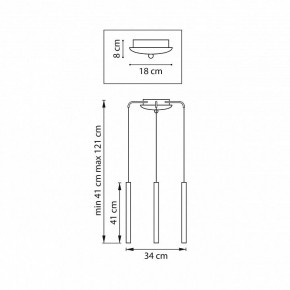 Подвесная люстра Lightstar Tubo L3T747243 в Новом Уренгое - novyy-urengoy.mebel24.online | фото 3