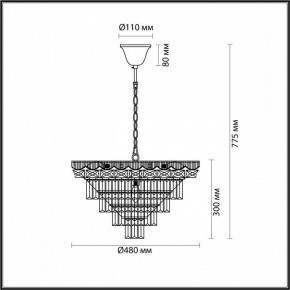Подвесная люстра Lumion Esme 5233/8 в Новом Уренгое - novyy-urengoy.mebel24.online | фото 4