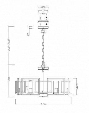 Подвесная люстра Maytoni Bowi H009PL-06G в Новом Уренгое - novyy-urengoy.mebel24.online | фото 4