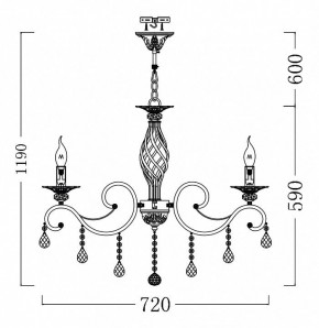 Подвесная люстра Maytoni Grace ARM247-08-G в Новом Уренгое - novyy-urengoy.mebel24.online | фото 4
