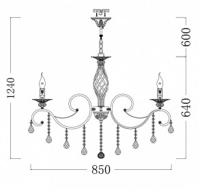 Подвесная люстра Maytoni Grace RC247-PL-10-R в Новом Уренгое - novyy-urengoy.mebel24.online | фото 6