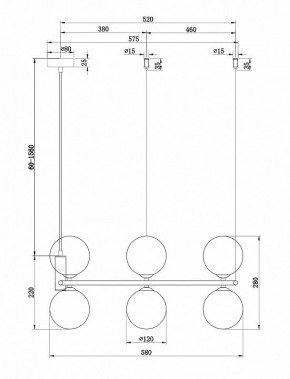Подвесная люстра Maytoni Ring MOD013PL-06W в Новом Уренгое - novyy-urengoy.mebel24.online | фото 4