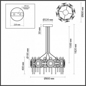 Подвесная люстра Odeon Light Magnet 5407/92L в Новом Уренгое - novyy-urengoy.mebel24.online | фото 6