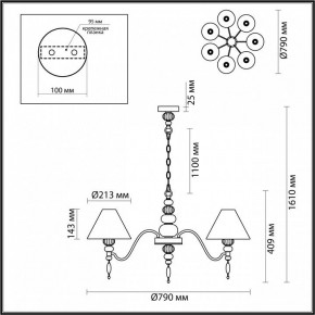 Подвесная люстра Odeon Light Sochi 4896/7 в Новом Уренгое - novyy-urengoy.mebel24.online | фото 6