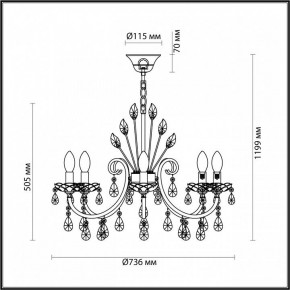 Подвесная люстра Odeon Light Versia 4977/8 в Новом Уренгое - novyy-urengoy.mebel24.online | фото 6