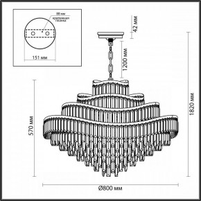 Подвесная люстра Odeon Light Wayta 5073/25 в Новом Уренгое - novyy-urengoy.mebel24.online | фото 5