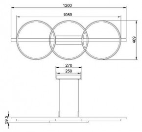 Подвесной светильник Arte Lamp Fluido A3913SP-24BK в Новом Уренгое - novyy-urengoy.mebel24.online | фото 3