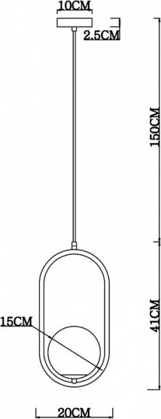 Подвесной светильник Arte Lamp Matisse A7745SP-1AB в Новом Уренгое - novyy-urengoy.mebel24.online | фото 4