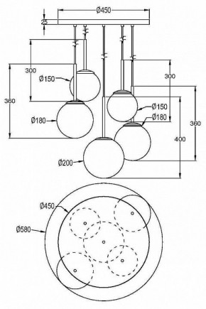 Подвесной светильник Maytoni Basic form MOD321PL-05G1 в Новом Уренгое - novyy-urengoy.mebel24.online | фото 4