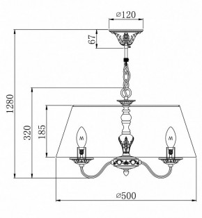 Подвесной светильник Maytoni Bouquet ARM023-PL-03-S в Новом Уренгое - novyy-urengoy.mebel24.online | фото 4