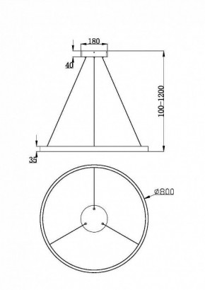 Подвесной светильник Maytoni Rim MOD058PL-L42WK в Новом Уренгое - novyy-urengoy.mebel24.online | фото 2