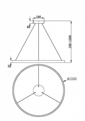 Подвесной светильник Maytoni Rim MOD058PL-L54BK в Новом Уренгое - novyy-urengoy.mebel24.online | фото 4