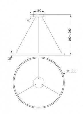 Подвесной светильник Maytoni Rim MOD058PL-L54BS4K в Новом Уренгое - novyy-urengoy.mebel24.online | фото 4