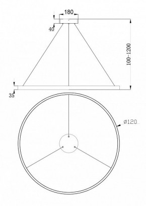 Подвесной светильник Maytoni Rim MOD058PL-L65BS4K в Новом Уренгое - novyy-urengoy.mebel24.online | фото 5