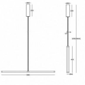 Подвесной светильник Maytoni Supersymmetry P096PL-L11BK1 в Новом Уренгое - novyy-urengoy.mebel24.online | фото 4