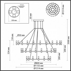 Подвесной светильник Odeon Light Candel 5009/204L в Новом Уренгое - novyy-urengoy.mebel24.online | фото 5