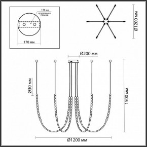 Подвесной светильник Odeon Light Monella 6639/70L в Новом Уренгое - novyy-urengoy.mebel24.online | фото 4