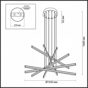 Подвесной светильник Odeon Light Rudy 3890/96L в Новом Уренгое - novyy-urengoy.mebel24.online | фото 6