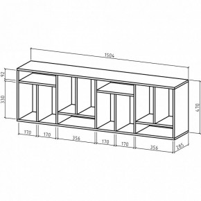 Полка книжная Офис-3 в Новом Уренгое - novyy-urengoy.mebel24.online | фото 2