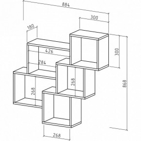 Полка комбинированная Флэш-28 в Новом Уренгое - novyy-urengoy.mebel24.online | фото 3