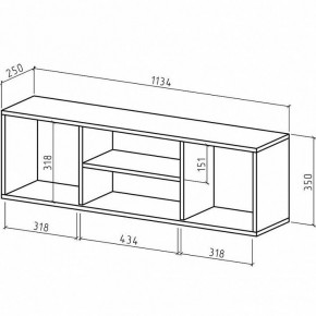 Полка навесная Лаки в Новом Уренгое - novyy-urengoy.mebel24.online | фото 2