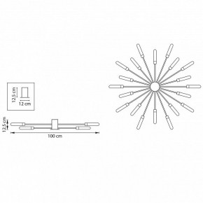 Потолочная люстра Lightstar Ragno 732203 в Новом Уренгое - novyy-urengoy.mebel24.online | фото 5