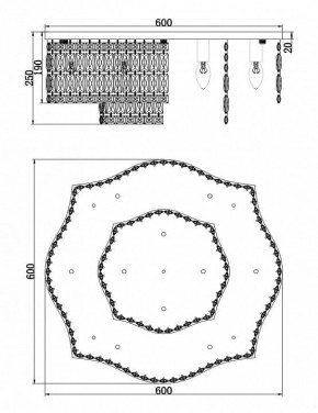 Потолочная люстра Maytoni Dune DIA005CL-10CH в Новом Уренгое - novyy-urengoy.mebel24.online | фото 2
