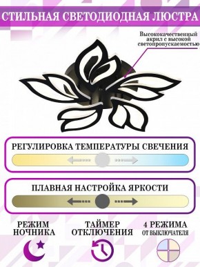 Потолочная люстра Natali Kovaltseva High-Tech Led Lamps HIGH-TECH LED LAMPS 82006 BLACK в Новом Уренгое - novyy-urengoy.mebel24.online | фото 5