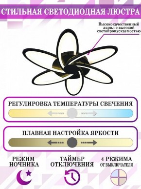 Потолочная люстра Natali Kovaltseva High-Tech Led Lamps HIGH-TECH LED LAMPS 82008 BLACK в Новом Уренгое - novyy-urengoy.mebel24.online | фото 5