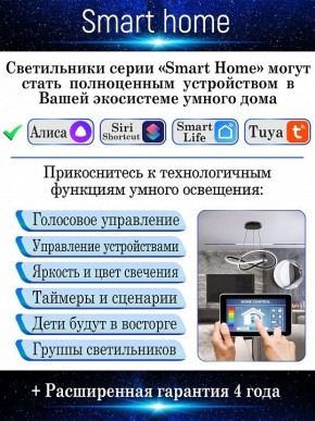 Потолочная люстра Natali Kovaltseva Smart home LED LAMPS 81216 в Новом Уренгое - novyy-urengoy.mebel24.online | фото 6