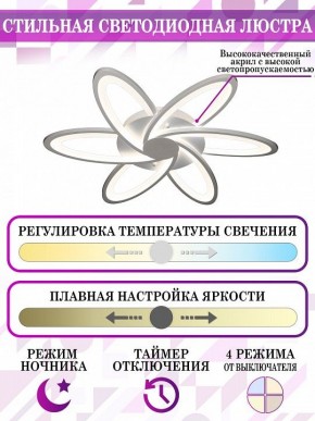 Потолочная люстра Natali Kovaltseva Smart home LED LAMPS 81217 в Новом Уренгое - novyy-urengoy.mebel24.online | фото 5