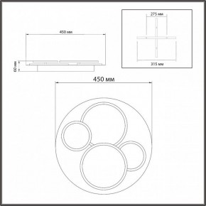 Потолочная люстра Sonex Pine 7734/60L в Новом Уренгое - novyy-urengoy.mebel24.online | фото 9