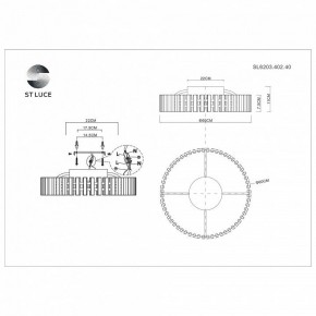 Потолочная люстра ST-Luce Estense SL6203.402.40 в Новом Уренгое - novyy-urengoy.mebel24.online | фото 4