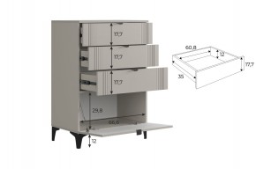 РИЧ Гостиная (модульная) кашемир в Новом Уренгое - novyy-urengoy.mebel24.online | фото 6