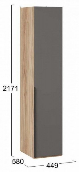Шкаф для белья Порто СМ-393.07.001 в Новом Уренгое - novyy-urengoy.mebel24.online | фото 3
